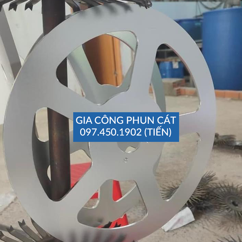 Hình ảnh bắn cát nhôm